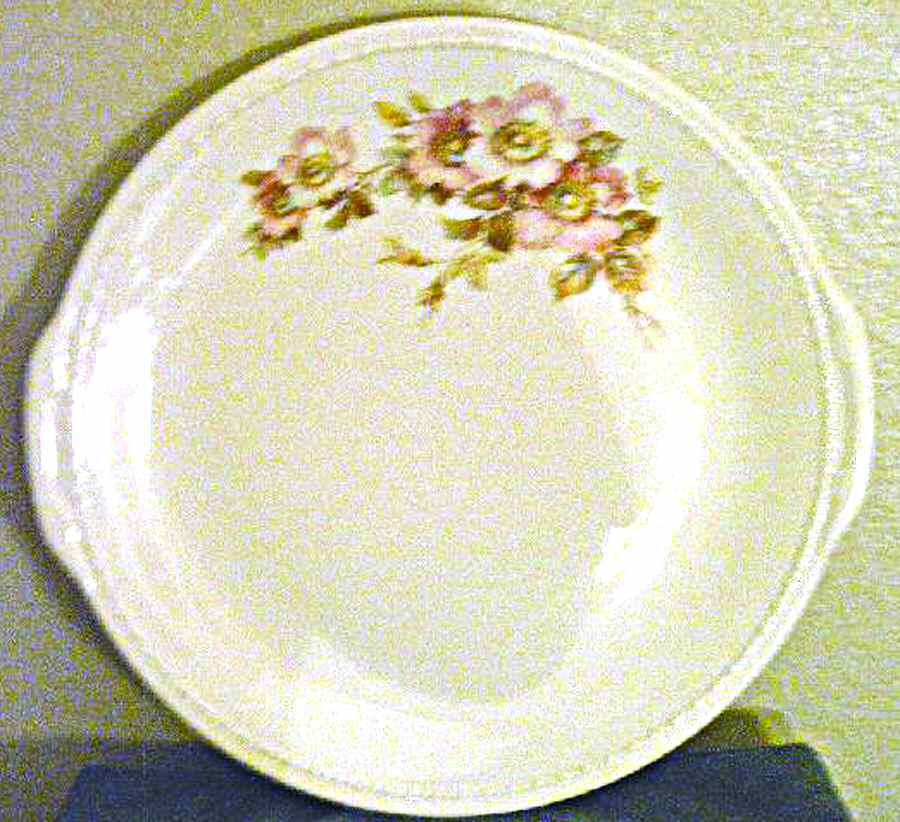 TST873 Handled Cake Plate by Taylor, Smith & Taylor (Ts&T)-1
