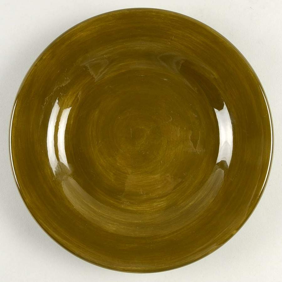 Espana Avocado Dessert/Pie Plate by Tabletops Unlimited-1