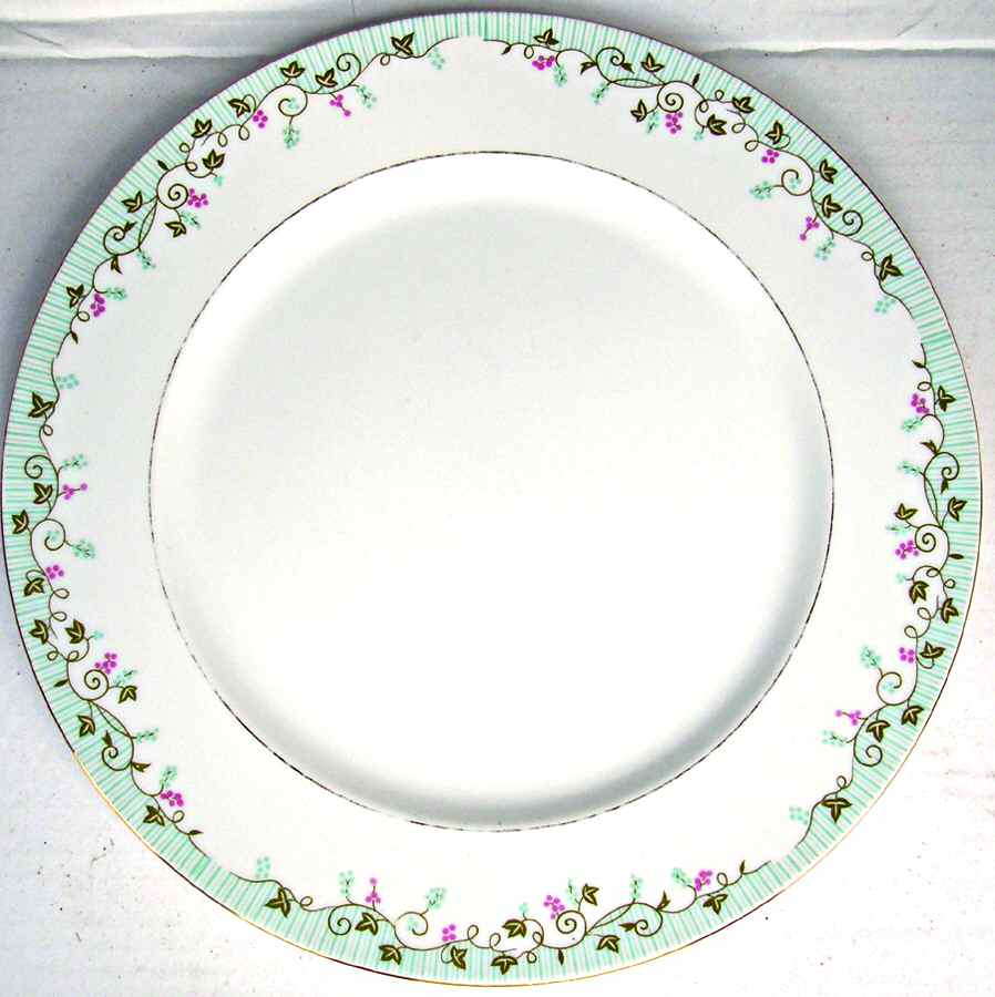 Blue Vine Dinner Plate by Three Castle-1