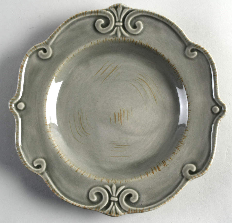 Auvignon Gray Dinner Plate by Tienshan-1
