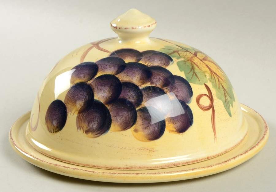 Vino Round Covered Butter by Tabletops Unlimited-1