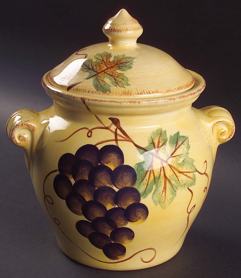 Vino Medium Canister & Lid by Tabletops Unlimited-1