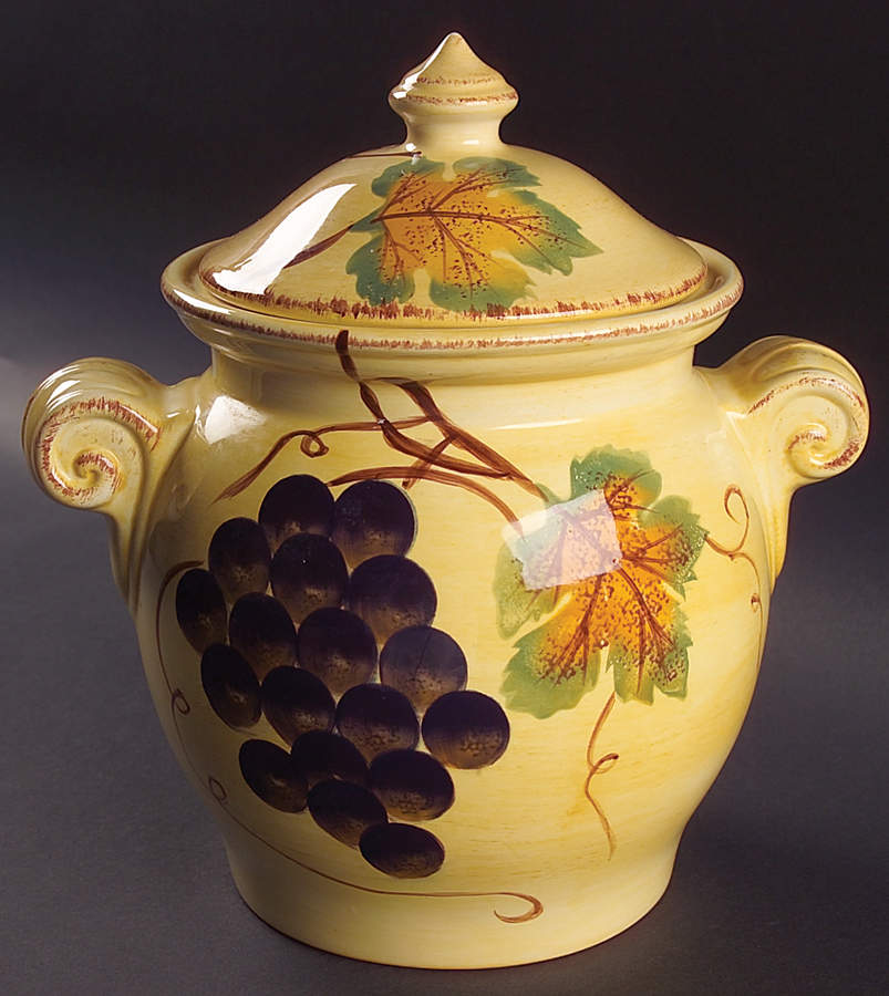 Vino Large Canister & Lid by Tabletops Unlimited-1