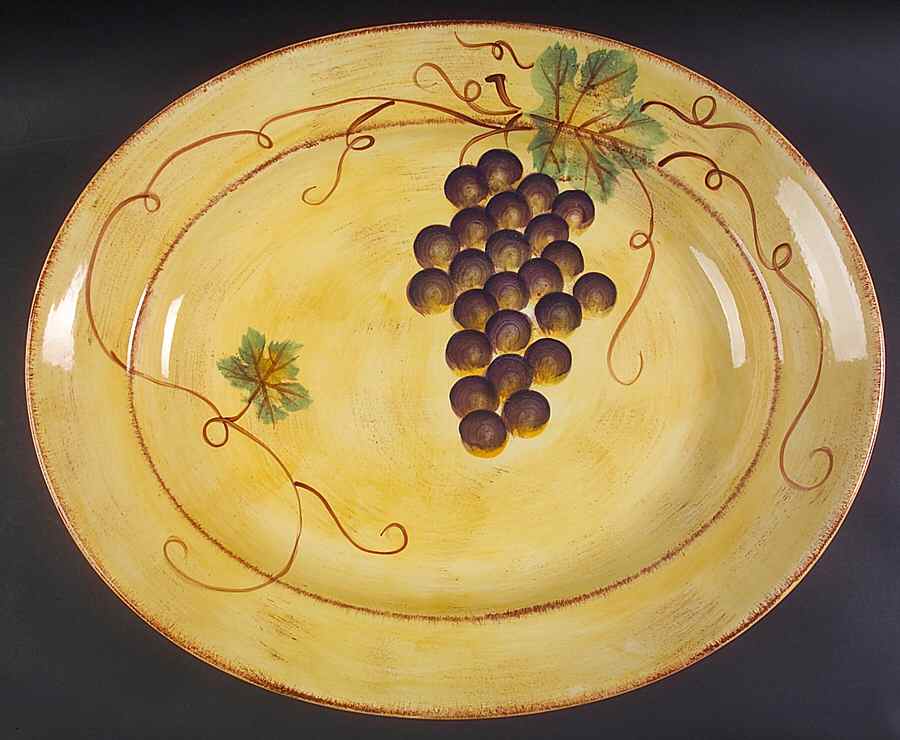 Vino 20" Deep Oval Serving Platter by Tabletops Unlimited-1
