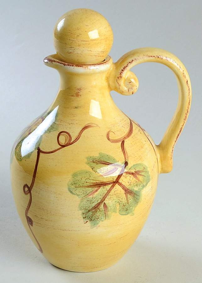 Vino Oil Or Vinegar Cruet and Stopper by Tabletops Unlimited-1