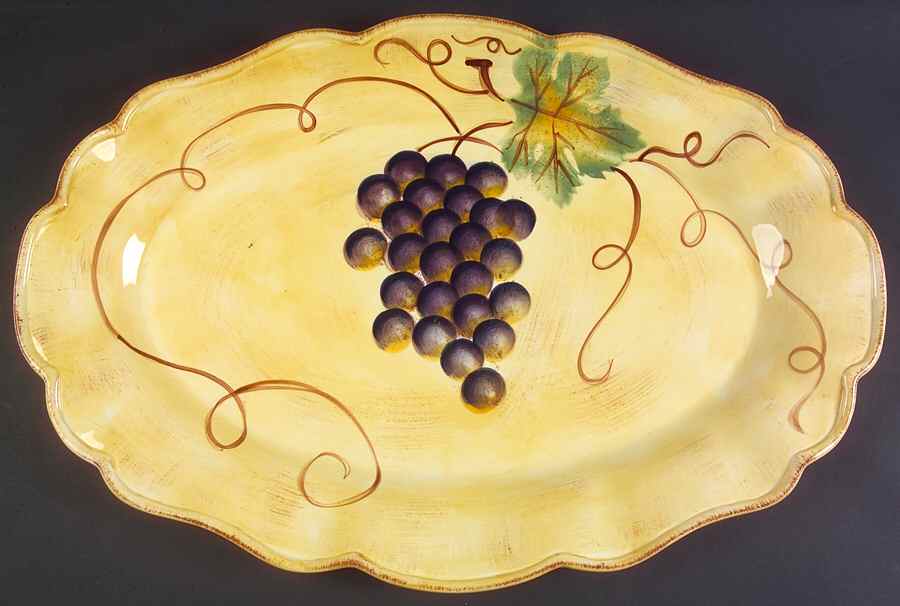 Vino 21" Oval Serving Platter by Tabletops Unlimited-1