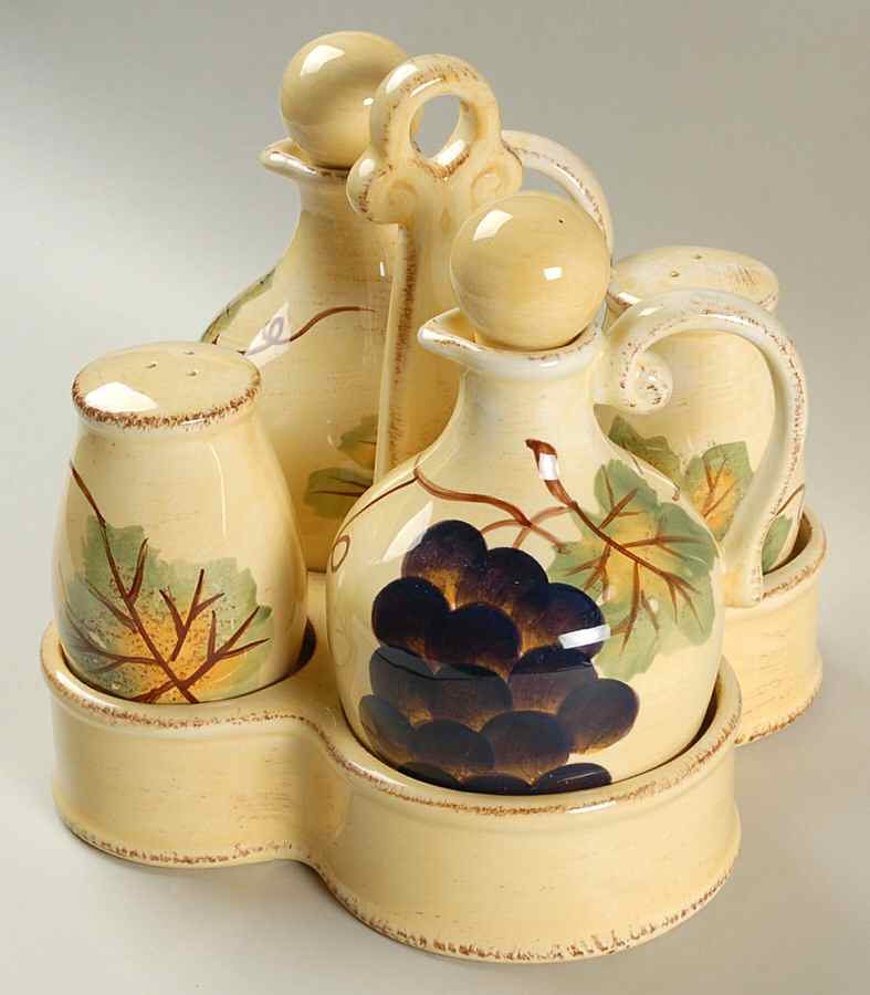 Vino (7 Piece) Condiment Set by Tabletops Unlimited-1