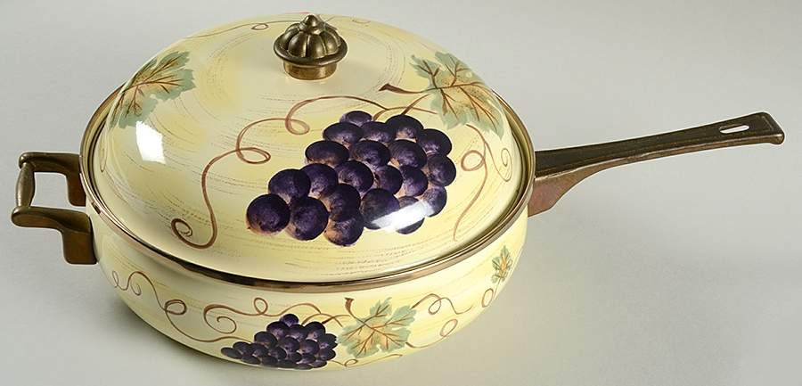 Vino 10" Metal Skillet & Lid by Tabletops Unlimited-1