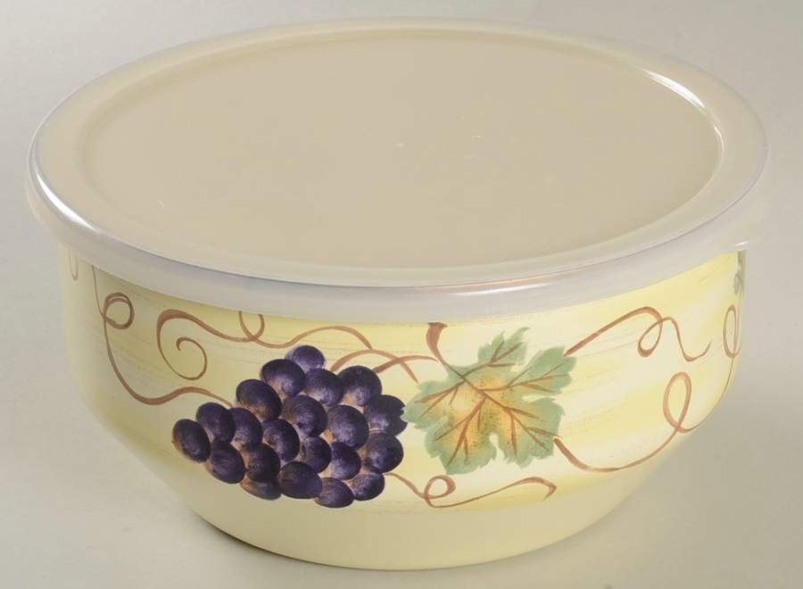 Vino 7" Metal Bowl & Plastic Lid by Tabletops Unlimited-1