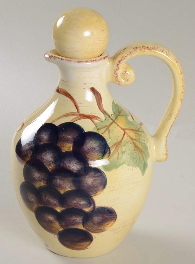 Vino Oil Or Vinegar Cruet and Stopper by Tabletops Unlimited-1