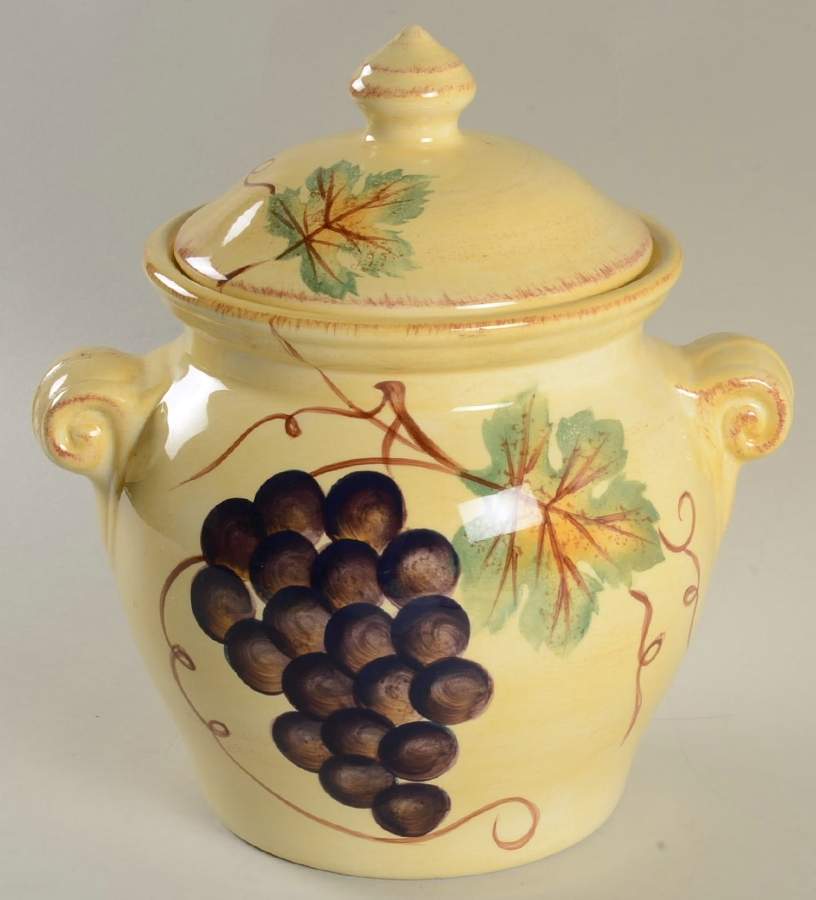 Vino Small Canister & Lid by Tabletops Unlimited-1
