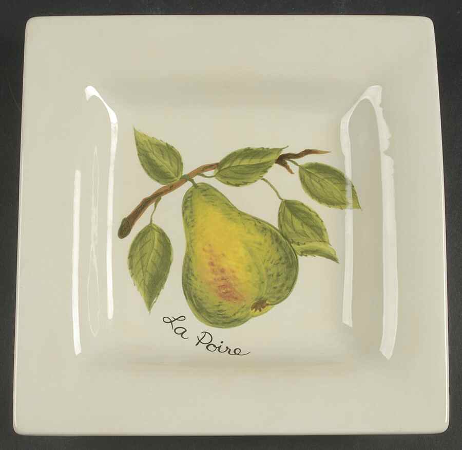 Le Fruit Square Salad Plate by Tabletops Unlimited-1