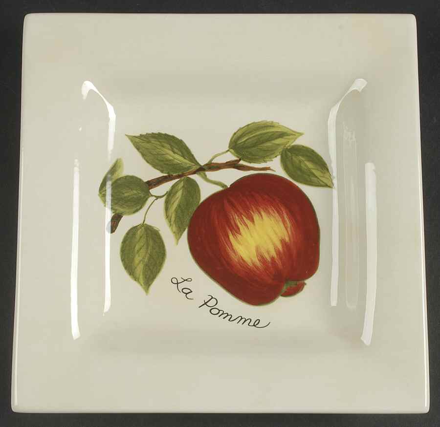 Le Fruit Square Salad Plate by Tabletops Unlimited-1
