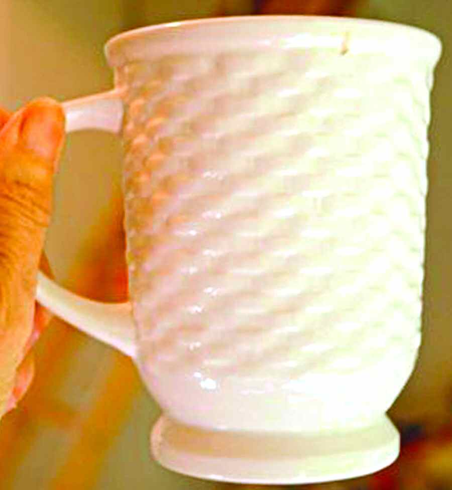 Basket Wreath Mug by Tabletops Unlimited-1