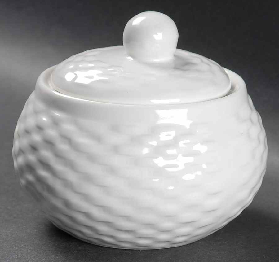 Basket Wreath Sugar Bowl & Lid by Tabletops Unlimited-1