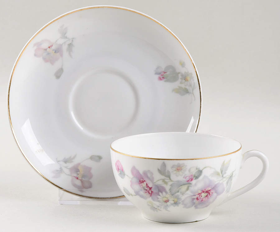17589 Flat Cup & Saucer Set by Thun-1
