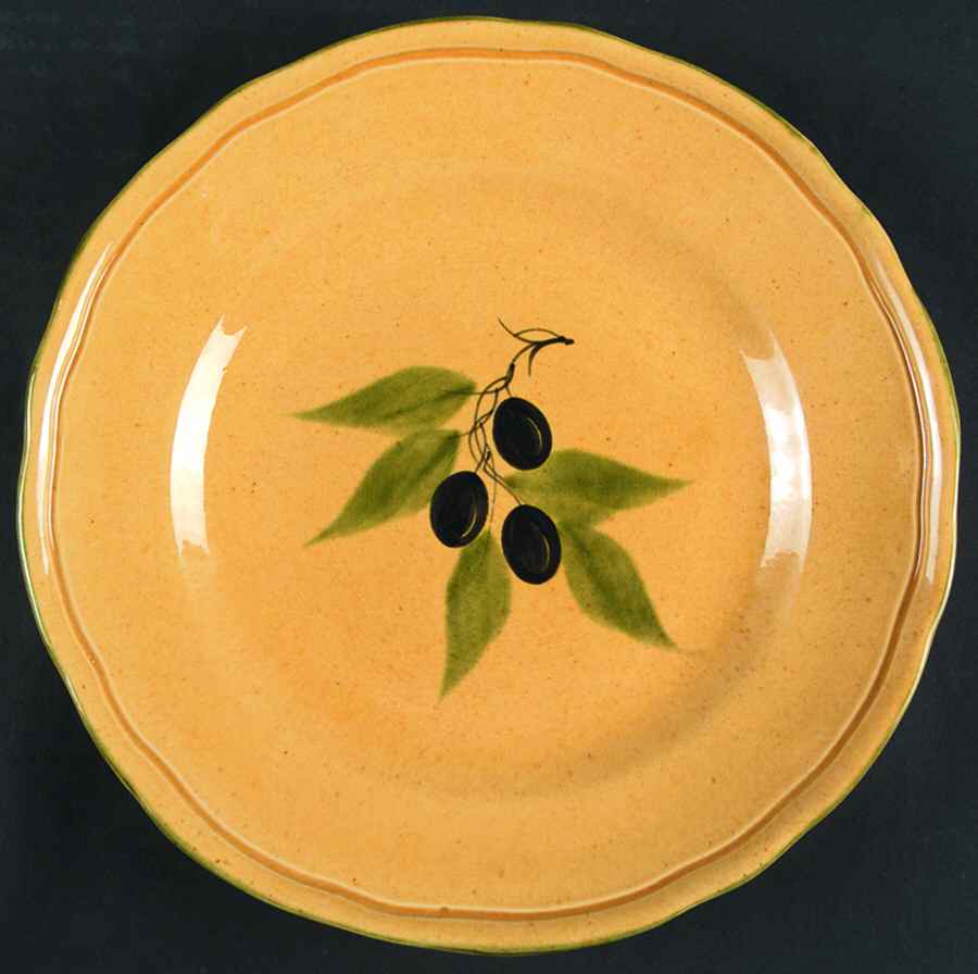 Olive Dinner Plate by Terre e Provence-1