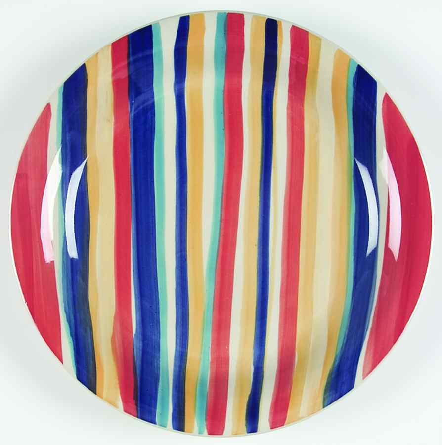 Water Color Red (Round) Dinner Plate by Tabletops Unlimited-1