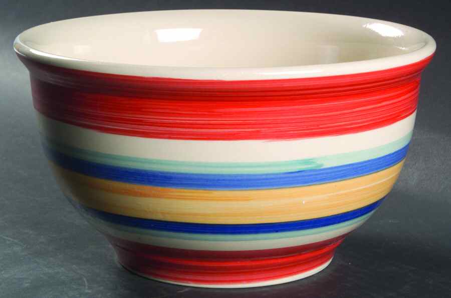Water Color Red (Round) 9" Mixing Bowl by Tabletops Unlimited-1