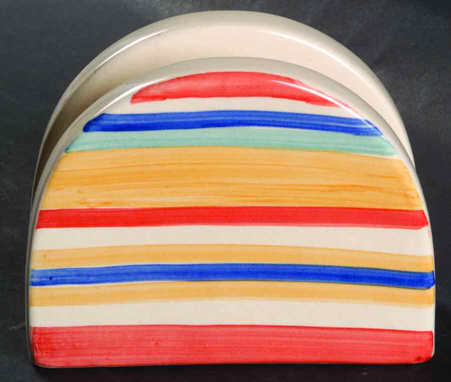 Water Color Red (Round) Napkin Holder by Tabletops Unlimited-1