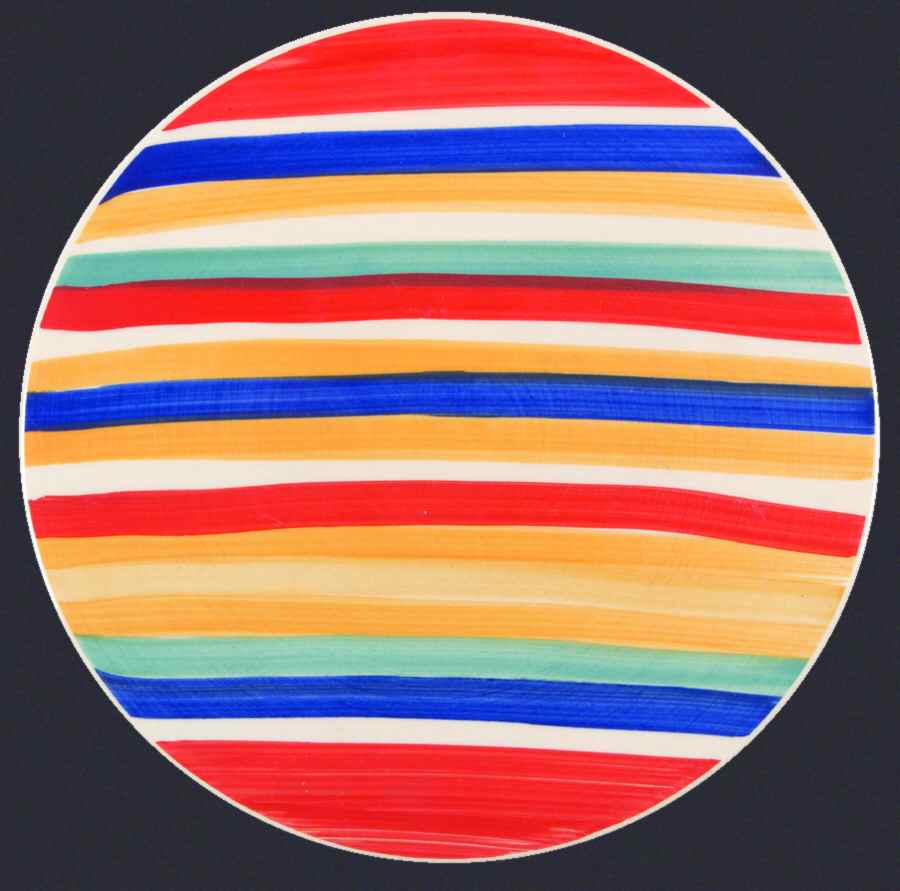 Water Color Red (Round) Trivet by Tabletops Unlimited-1