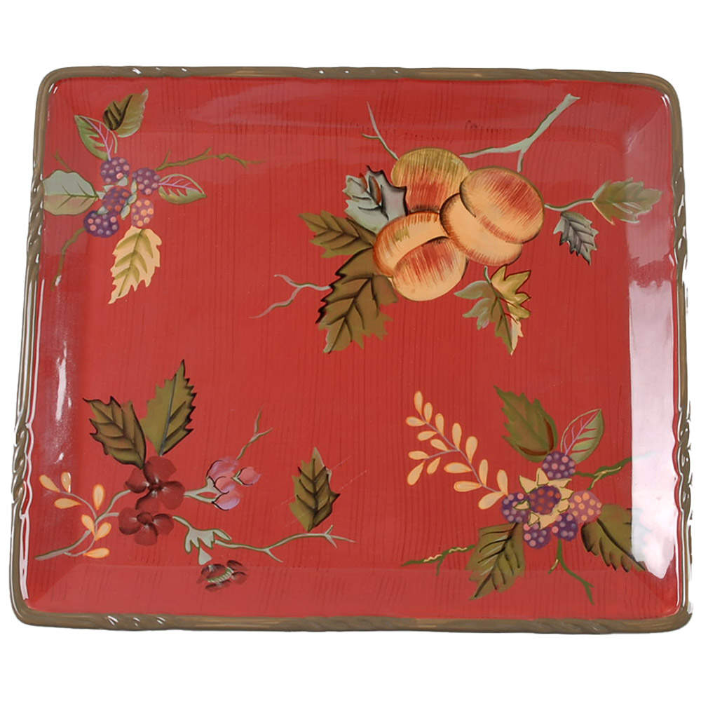 Octavia Hill Garden 14" Rectangular Serving Platter by Tracy Porter-1