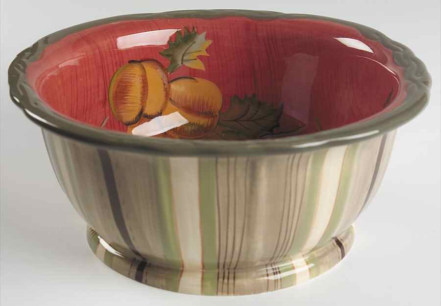 Octavia Hill Garden 9" Round Vegetable Bowl by Tracy Porter-1