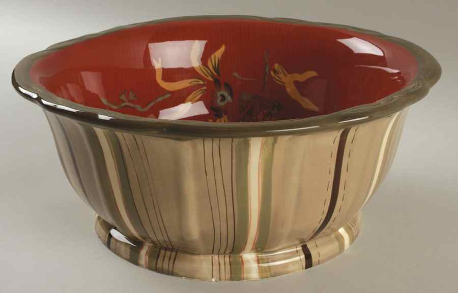Octavia Hill Garden 10" Large Salad Serving Bowl by Tracy Porter-1