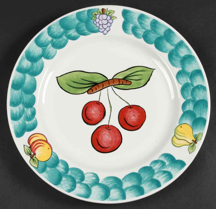 Italian Fruit Dinner Plate by Tabletops Unlimited-1