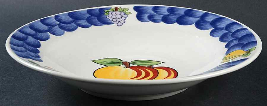 Italian Fruit Large Rim Soup Bowl by Tabletops Unlimited-1