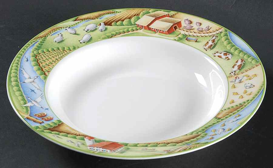 Farm Large Rim Soup Bowl by Tiffany-1