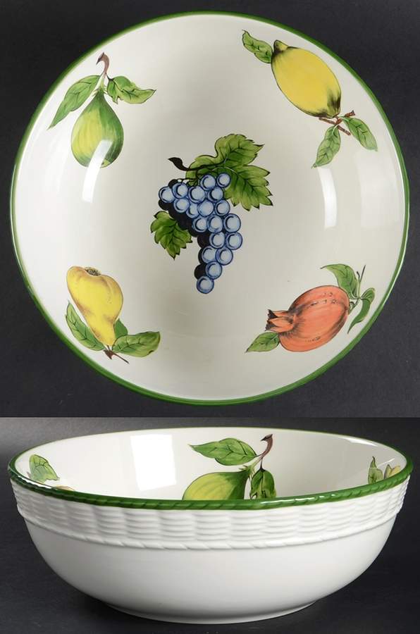 Fruits 10" Round Serving Bowl by Tiffany-1