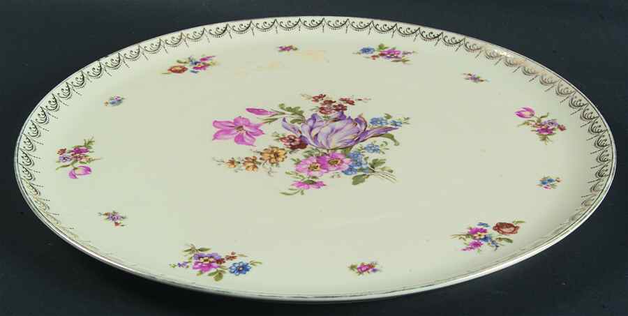 1087 Round Torte Plate by Tirschenreuth-1