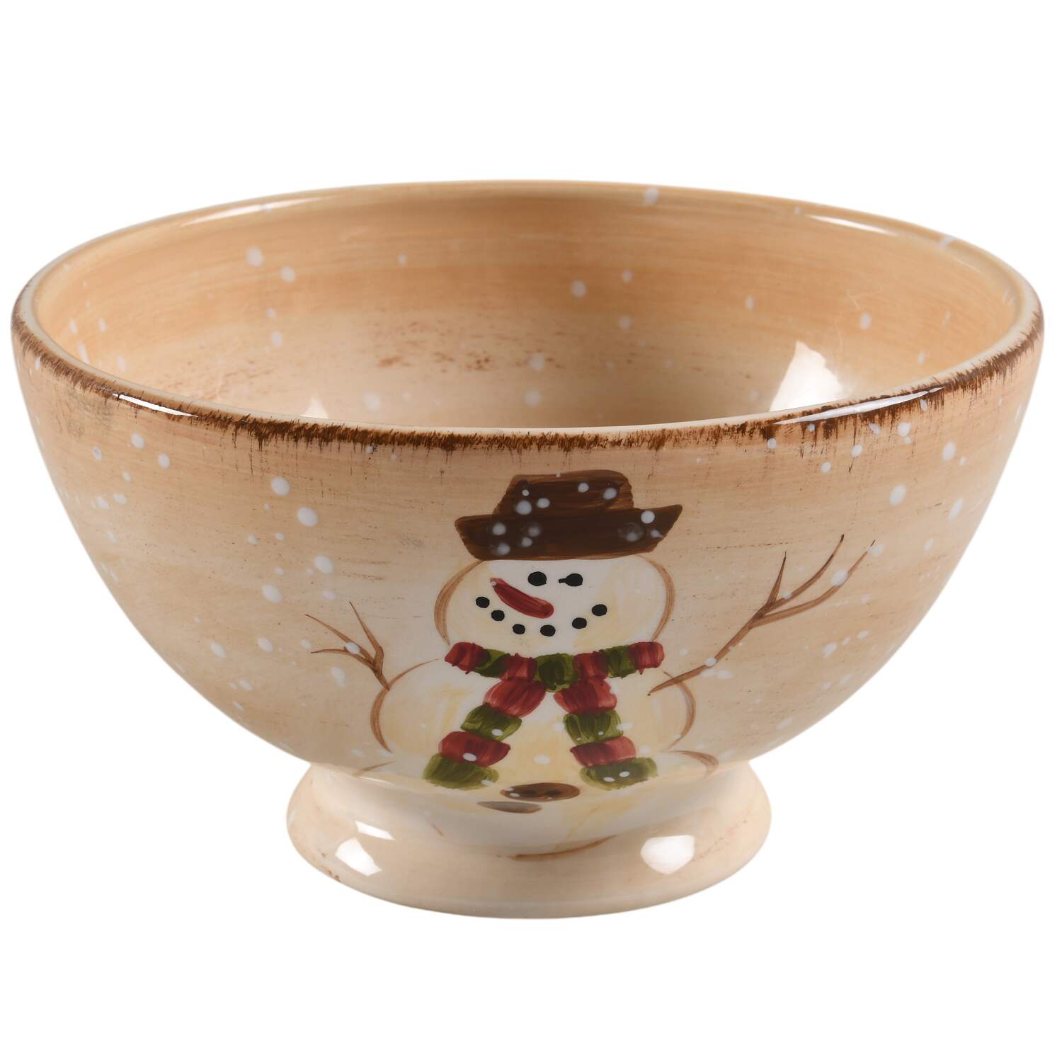 Winter Wonderland 7" Footed Bowl by Tabletops Unlimited-1