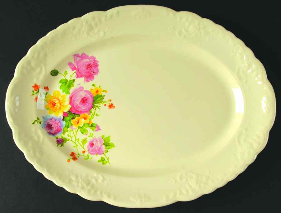TST889 13" Oval Serving Platter by Taylor, Smith & Taylor (Ts&T)-1
