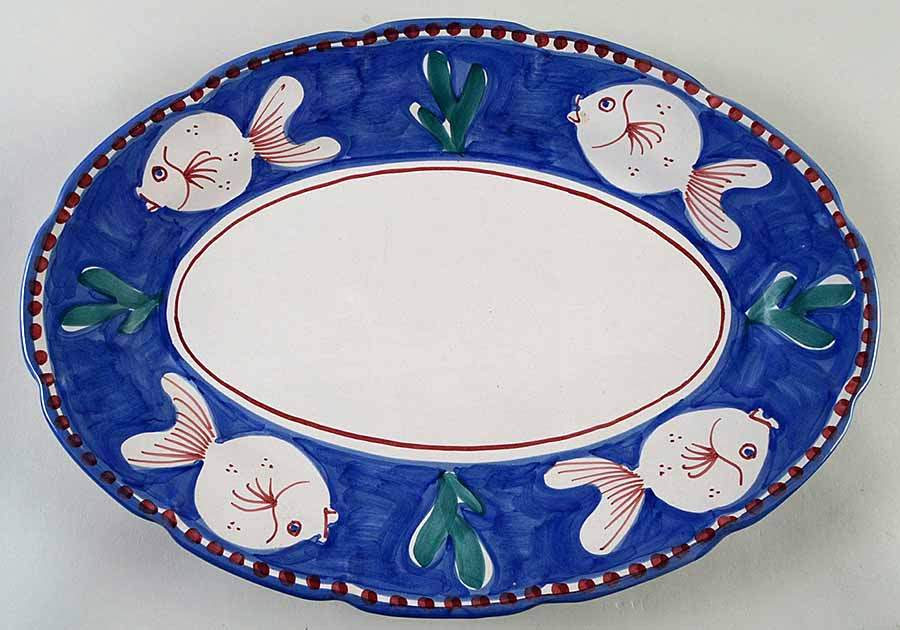 Solimene (Made in Italy, Dishwasher Safe) 16" Oval Serving Platter by Target-1
