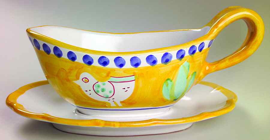 Solimene (Made in Italy, Dishwasher Safe) Gravy Boat with Attached Underplate by Target-1