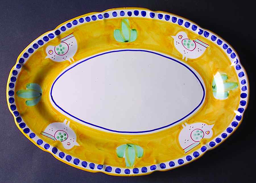Solimene (Made in Italy, Dishwasher Safe) 16" Oval Serving Platter by Target-1