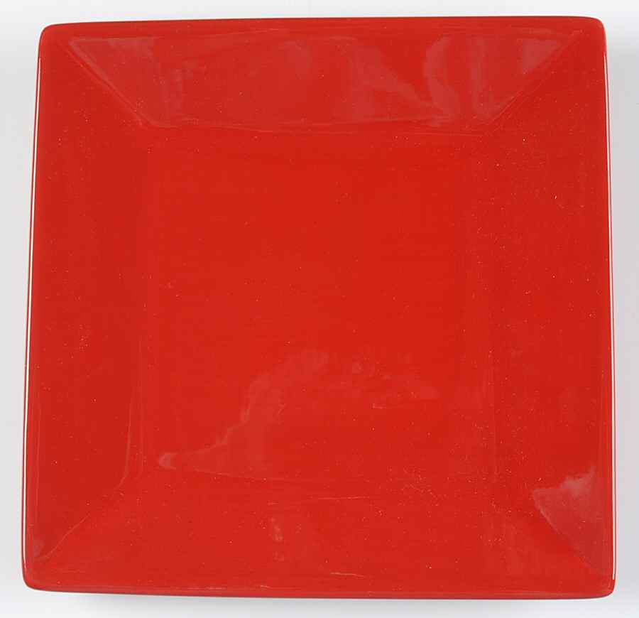 Corsica Ruby Square Salad Plate by Tabletops Unlimited-1