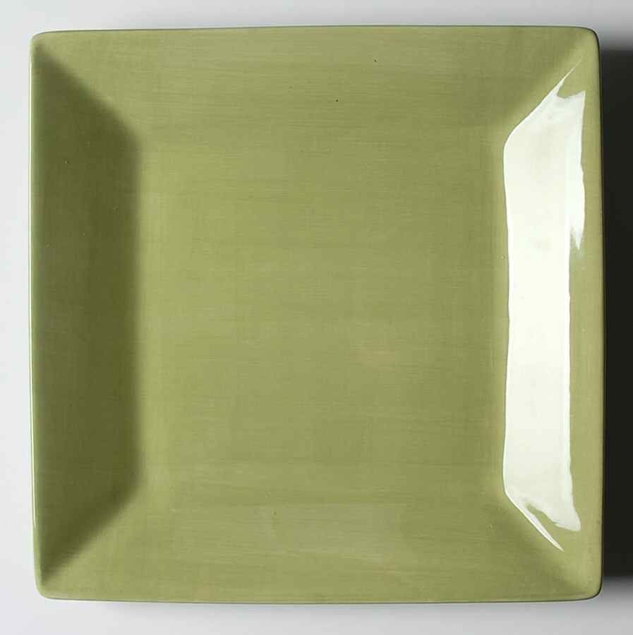 Corsica Pine Green Square Dinner Plate by Tabletops Unlimited-1