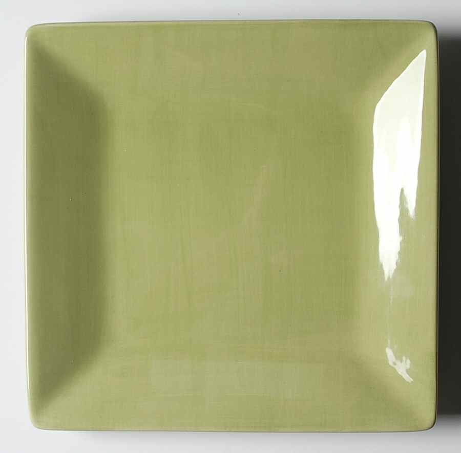 Corsica Pine Green Square Salad Plate by Tabletops Unlimited-1