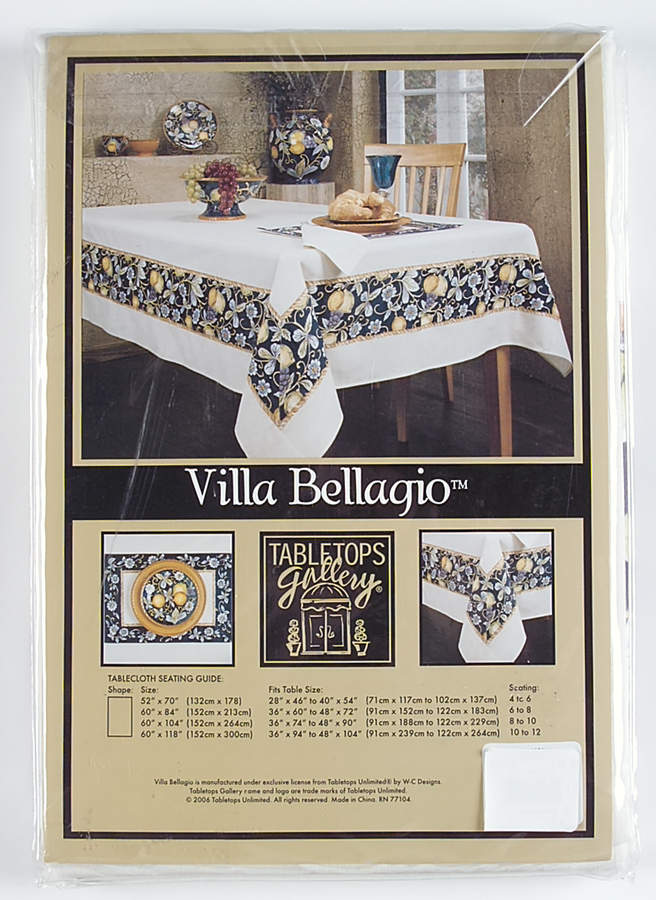 Villa Bellagio 60" x 84" Rectangular Tablecloth by Tabletops Unlimited-1
