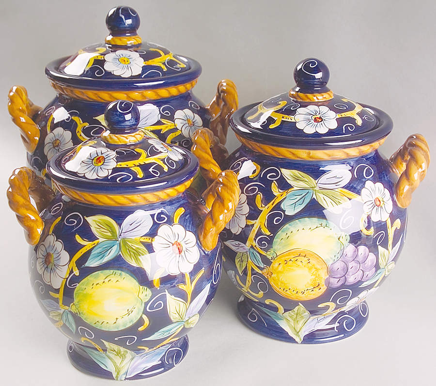 Villa Bellagio (3 Piece) Canister Set (Box Set) by Tabletops Unlimited-1