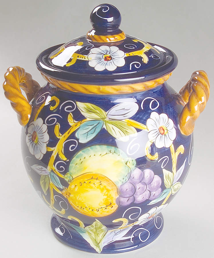 Villa Bellagio Medium Canister & Lid by Tabletops Unlimited-1