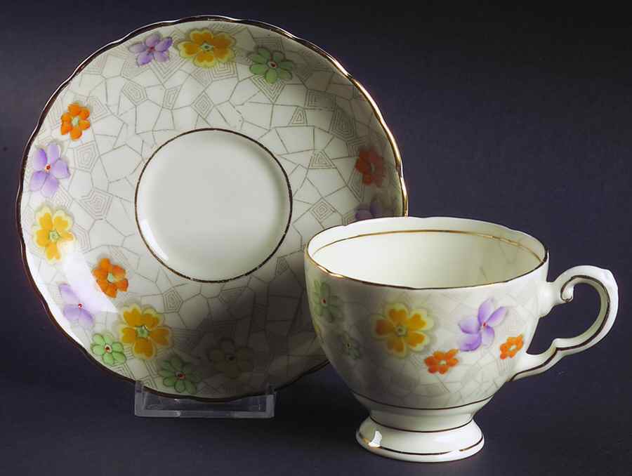 6410a Footed Cup & Saucer Set by Tuscan - Royal Tuscan-1