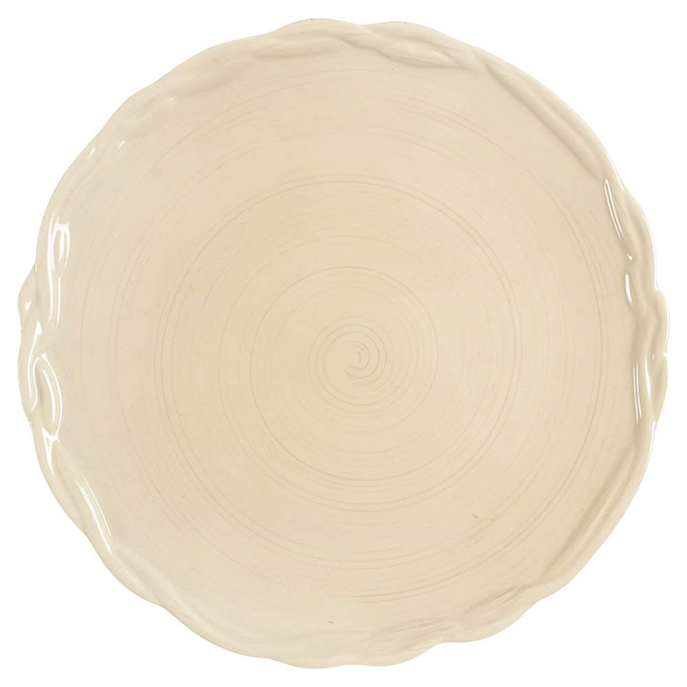 Octavia Hill (Solid Cream) Dinner Plate by Tracy Porter-1