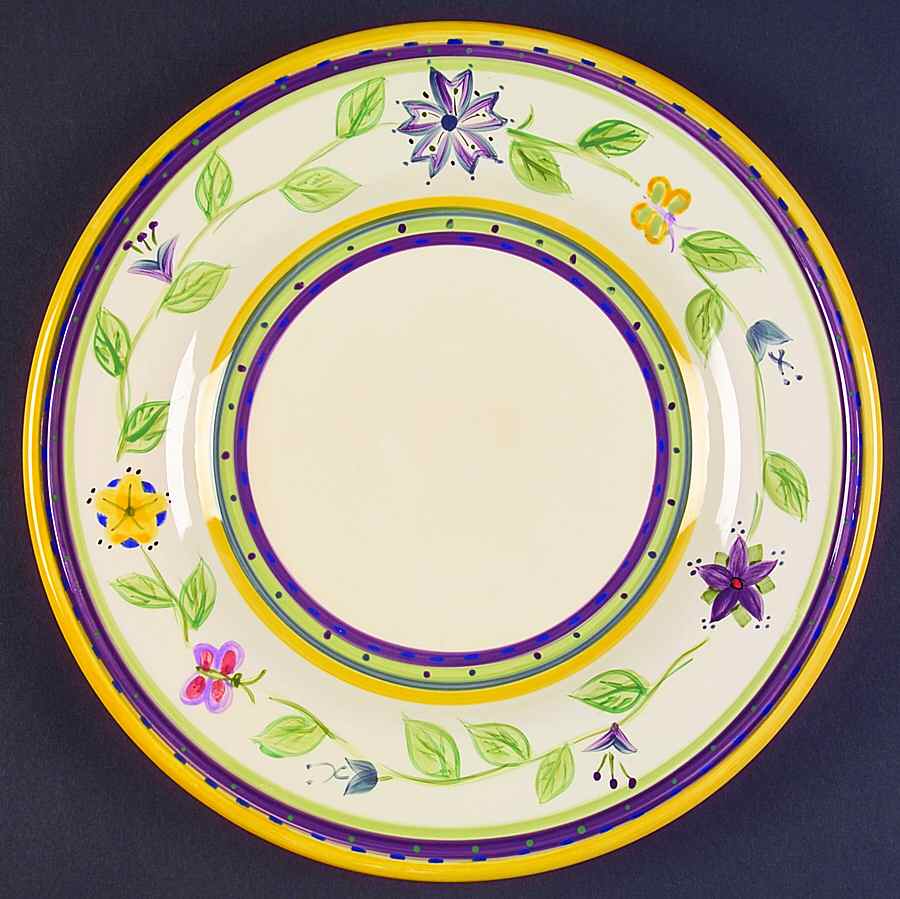 Holland Flower Dinner Plate by Tabletops Unlimited-1