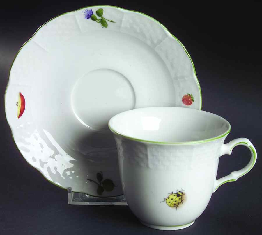 THU348 Flat Cup & Saucer Set by Thun-1