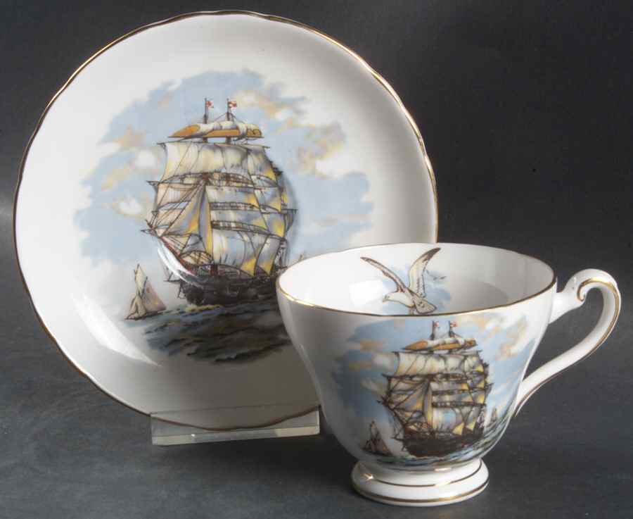 D780 Footed Cup & Saucer Set by Tuscan - Royal Tuscan-1