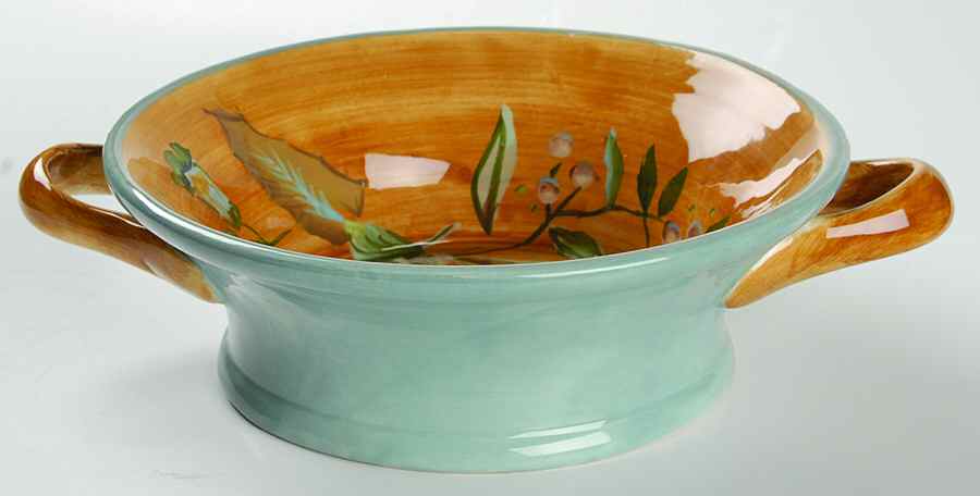 Laurel Leaf Individual Handled Soup Bowl by Tracy Porter-1
